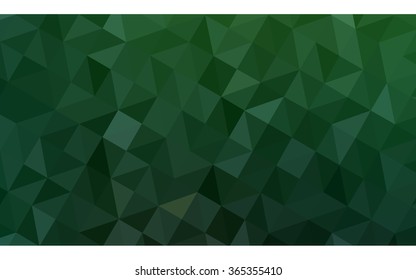 Green polygonal illustration, which consist of triangles. Geometric background in Origami style with gradient. Triangular design for your business.
