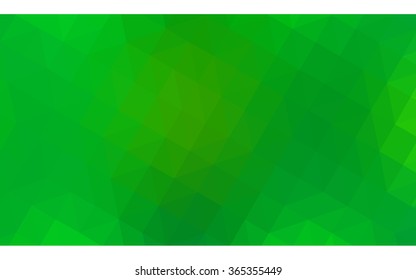 Green polygonal illustration, which consist of triangles. Geometric background in Origami style with gradient. Triangular design for your business.