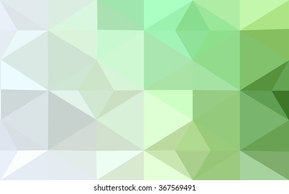 Green polygonal illustration, which consist of triangles. Geometric background in Origami style with gradient. Triangular design for your business.