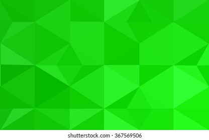 Green polygonal illustration, which consist of triangles. Geometric background in Origami style with gradient. Triangular design for your business.
