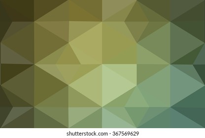 Green polygonal illustration, which consist of triangles. Geometric background in Origami style with gradient. Triangular design for your business.