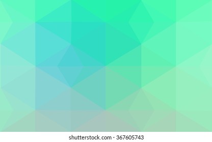 Green polygonal illustration, which consist of triangles. Geometric background in Origami style with gradient. Triangular design for your business.
