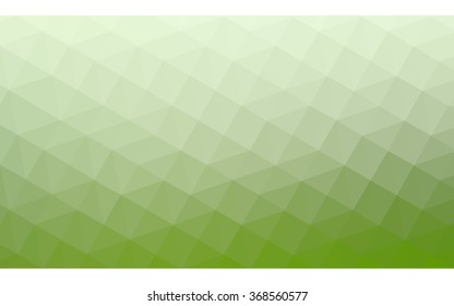 Green polygonal illustration, which consist of triangles. Geometric background in Origami style with gradient. Triangular design for your business.