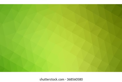 Green polygonal illustration, which consist of triangles. Geometric background in Origami style with gradient. Triangular design for your business.