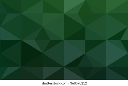 Green polygonal illustration, which consist of triangles. Geometric background in Origami style with gradient. Triangular design for your business.