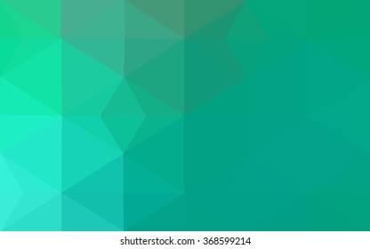 Green polygonal illustration, which consist of triangles. Geometric background in Origami style with gradient. Triangular design for your business.