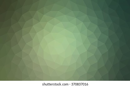 Green polygonal illustration, which consist of triangles. Geometric background in Origami style with gradient. Triangular design for your business.