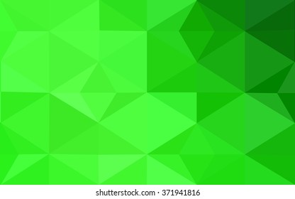 Green polygonal illustration, which consist of triangles. Geometric background in Origami style with gradient. Triangular design for your business.