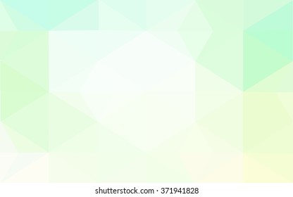 Green polygonal illustration, which consist of triangles. Geometric background in Origami style with gradient. Triangular design for your business.