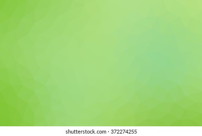 Green polygonal illustration, which consist of triangles. Geometric background in Origami style with gradient. Triangular design for your business.
