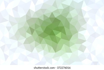 Green polygonal illustration, which consist of triangles. Geometric background in Origami style with gradient. Triangular design for your business.