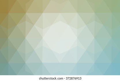 Green polygonal illustration, which consist of triangles. Geometric background in Origami style with gradient. Triangular design for your business.