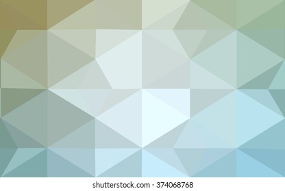 Green polygonal illustration, which consist of triangles. Geometric background in Origami style with gradient. Triangular design for your business.