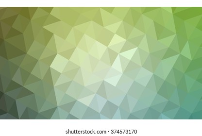 Green polygonal illustration, which consist of triangles. Geometric background in Origami style with gradient. Triangular design for your business.