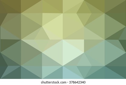 Green polygonal illustration, which consist of triangles. Geometric background in Origami style with gradient. Triangular design for your business.