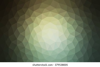 Green polygonal illustration, which consist of triangles. Geometric background in Origami style with gradient. Triangular design for your business.