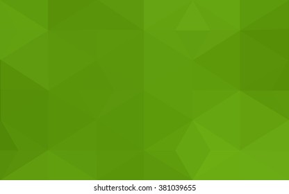 Green polygonal illustration, which consist of triangles. Geometric background in Origami style with gradient. Triangular design for your business.