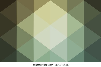 Green polygonal illustration, which consist of triangles. Geometric background in Origami style with gradient. Triangular design for your business.