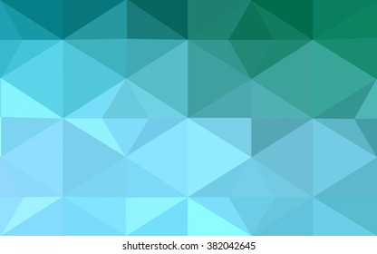 Green polygonal illustration, which consist of triangles. Geometric background in Origami style with gradient. Triangular design for your business.