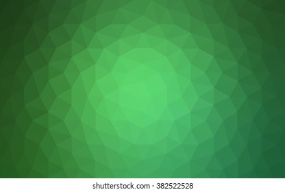 Green polygonal illustration, which consist of triangles. Geometric background in Origami style with gradient. Triangular design for your business.