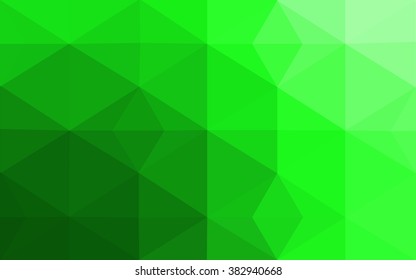 Green polygonal illustration, which consist of triangles. Geometric background in Origami style with gradient. Triangular design for your business.