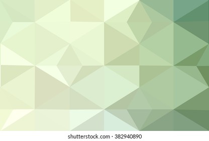 Green polygonal illustration, which consist of triangles. Geometric background in Origami style with gradient. Triangular design for your business.