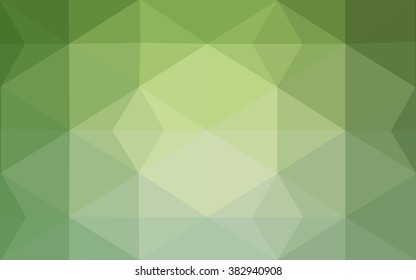Green polygonal illustration, which consist of triangles. Geometric background in Origami style with gradient. Triangular design for your business.