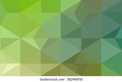 Green polygonal illustration, which consist of triangles. Geometric background in Origami style with gradient. Triangular design for your business.
