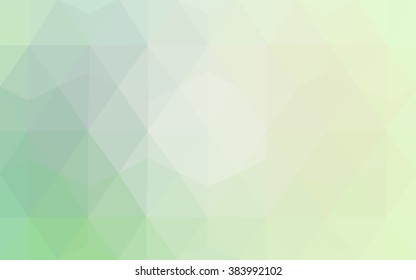 Green polygonal illustration, which consist of triangles. Geometric background in Origami style with gradient. Triangular design for your business.