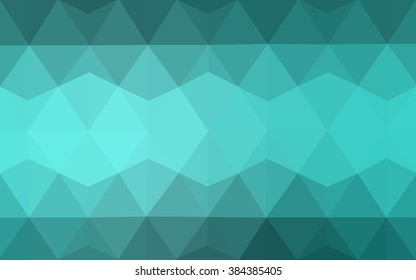 Green polygonal illustration, which consist of triangles. Geometric background in Origami style with gradient. Triangular design for your business.