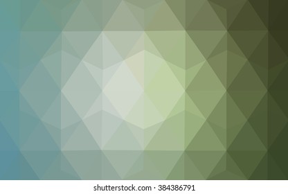Green polygonal illustration, which consist of triangles. Geometric background in Origami style with gradient. Triangular design for your business.