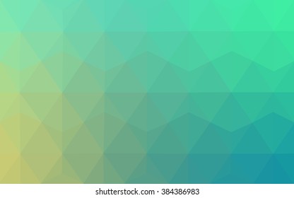 Green polygonal illustration, which consist of triangles. Geometric background in Origami style with gradient. Triangular design for your business.