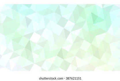 Green polygonal illustration, which consist of triangles. Geometric background in Origami style with gradient. Triangular design for your business.