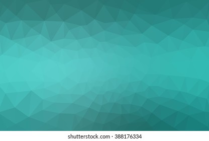 Green polygonal illustration, which consist of triangles. Geometric background in Origami style with gradient. Triangular design for your business.