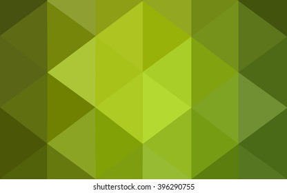 Green polygonal illustration, which consist of triangles. Geometric background in Origami style with gradient. Triangular design for your business.