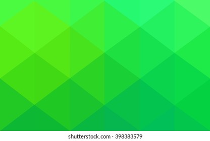 Green polygonal illustration, which consist of triangles. Geometric background in Origami style with gradient. Triangular design for your business.