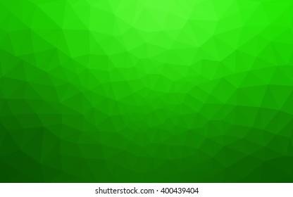 Green polygonal illustration, which consist of triangles. Geometric background in Origami style with gradient. Triangular design for your business.