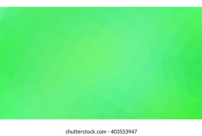 Green polygonal illustration, which consist of triangles. Geometric background in Origami style with gradient. Triangular design for your business.