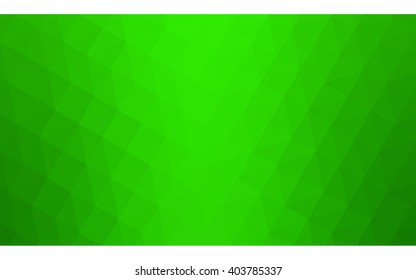 Green polygonal illustration, which consist of triangles. Geometric background in Origami style with gradient. Triangular design for your business.