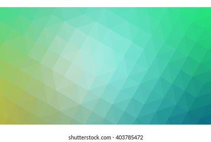 Green polygonal illustration, which consist of triangles. Geometric background in Origami style with gradient. Triangular design for your business.