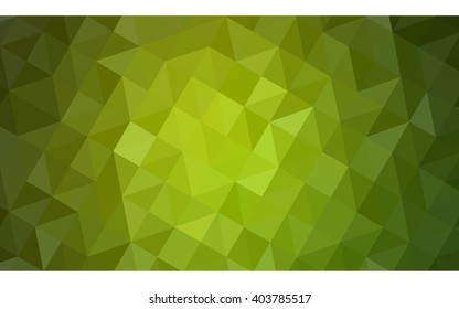 Green polygonal illustration, which consist of triangles. Geometric background in Origami style with gradient. Triangular design for your business.