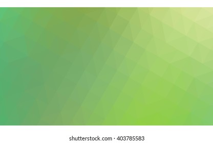 Green polygonal illustration, which consist of triangles. Geometric background in Origami style with gradient. Triangular design for your business.