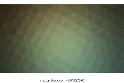 Green polygonal illustration, which consist of triangles. Geometric background in Origami style with gradient. Triangular design for your business.