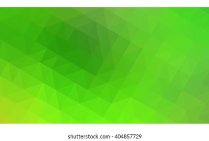 Green polygonal illustration, which consist of triangles. Geometric background in Origami style with gradient. Triangular design for your business.