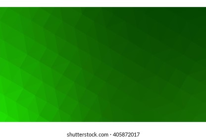 Green polygonal illustration, which consist of triangles. Geometric background in Origami style with gradient. Triangular design for your business.