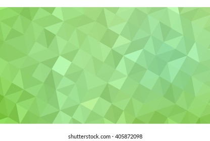 Green polygonal illustration, which consist of triangles. Geometric background in Origami style with gradient. Triangular design for your business.