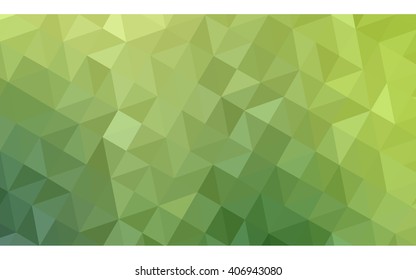 Green polygonal illustration, which consist of triangles. Geometric background in Origami style with gradient. Triangular design for your business.