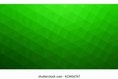 Green polygonal illustration, which consist of triangles. Geometric background in Origami style with gradient. Triangular design for your business.