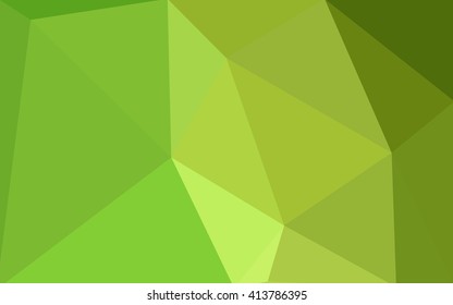 Green polygonal illustration, which consist of triangles. Geometric background in Origami style with gradient. Triangular design for your business.