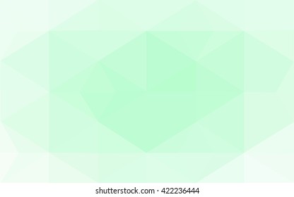 Green polygonal illustration, which consist of triangles. Geometric background in Origami style with gradient. Triangular design for your business.